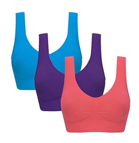 Women's Low-Impact Sports Bra 3-Pack: $19.54