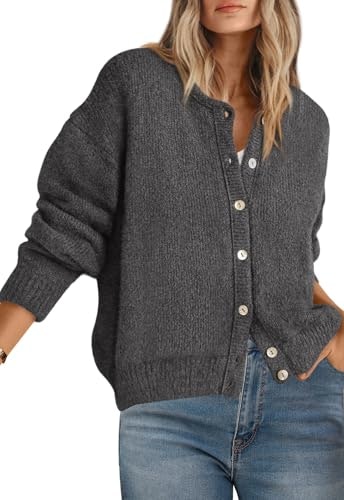Prettygarden Women's Long Sleeve Crewneck Button Down Sweater: $32.97 Prettygarden Women's Long Sleeve Crewneck Button Down Sweater: $32.97