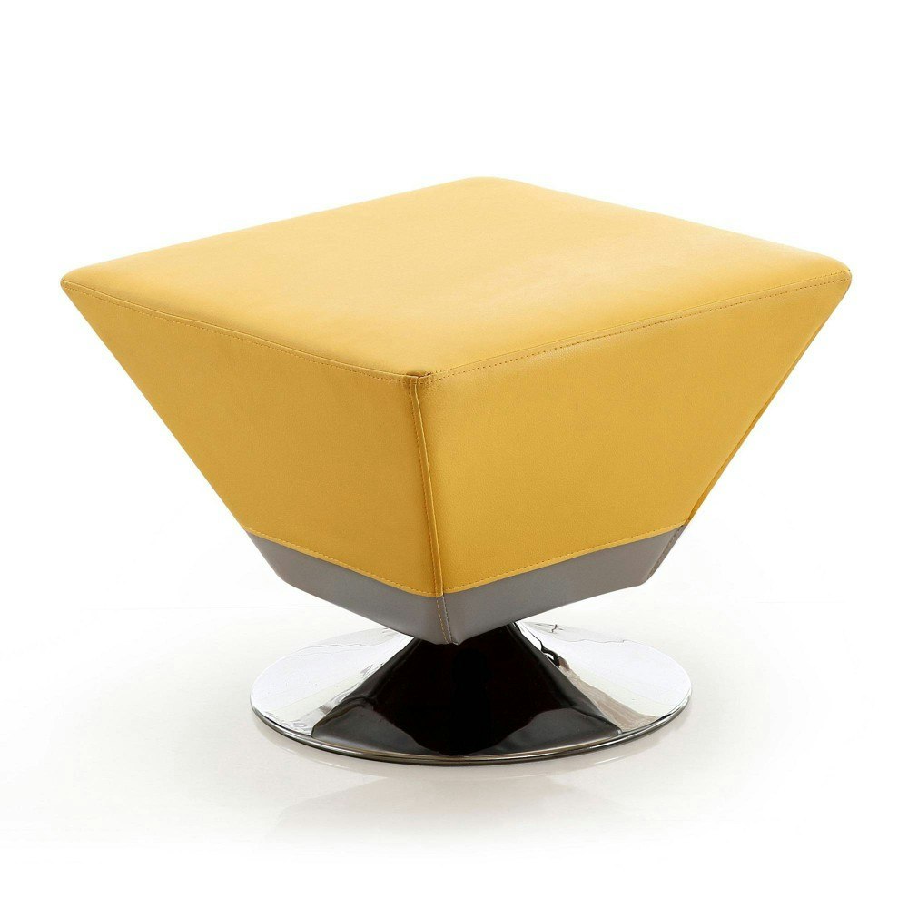 Manhattan Comfort Diamond Swivel Ottoman: $125.99