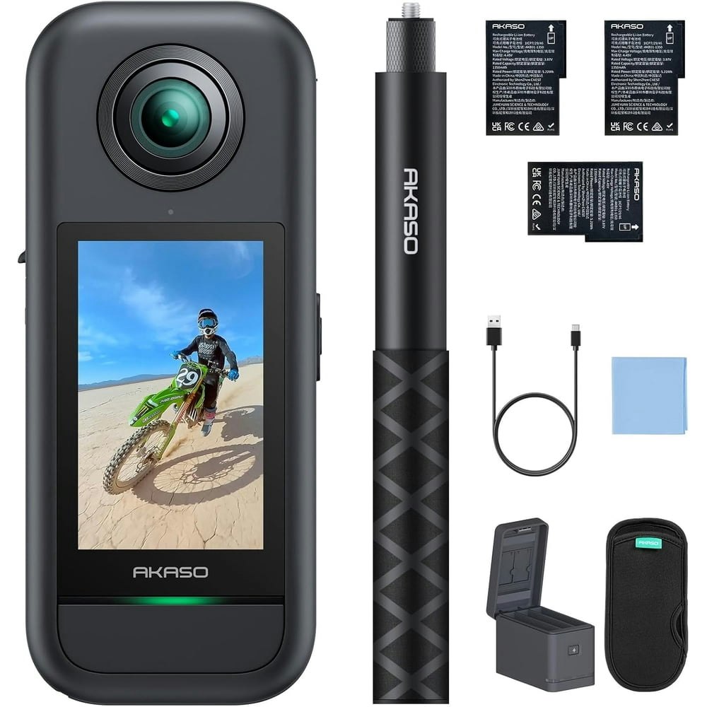 Akaso 5.7K 360-Degree Action Camera Creator Combo: $249.99 Akaso 5.7K 360-Degree Action Camera Creator Combo: $249.99