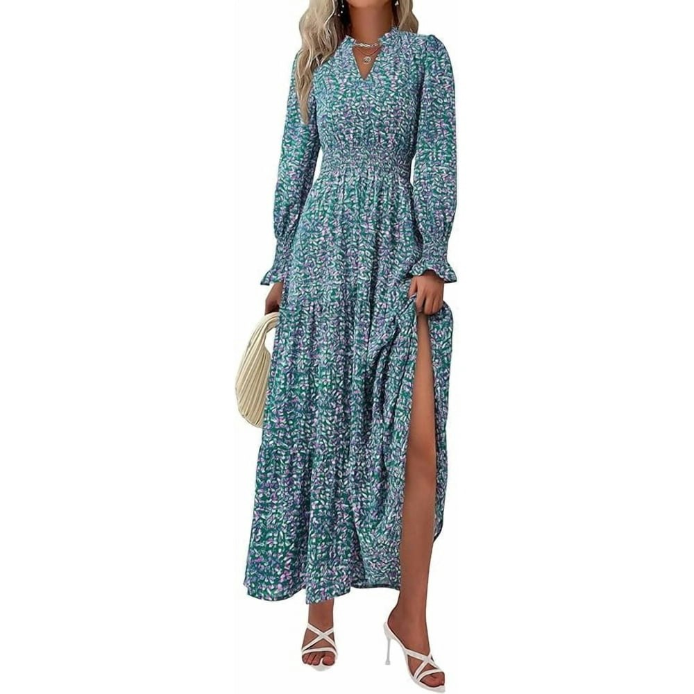 Prettygarden Women's Floral V-Neck Maxi Dress: $39.99 Prettygarden Women's Floral V-Neck Maxi Dress: $39.99