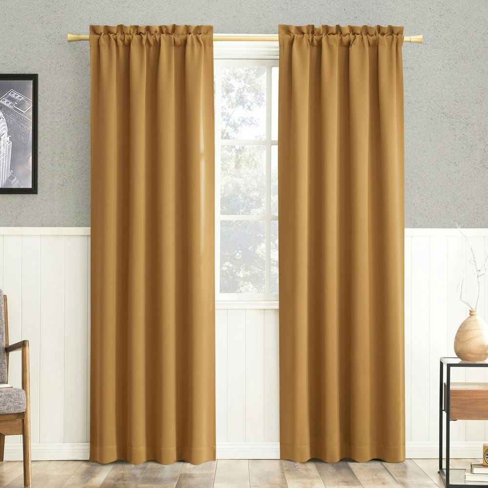 Sun Zero Kenneth 40" x 84" Blackout Energy Saving Curtain Panel: $11.89 Sun Zero Kenneth 40" x 84" Blackout Energy Saving Curtain Panel: $11.89
