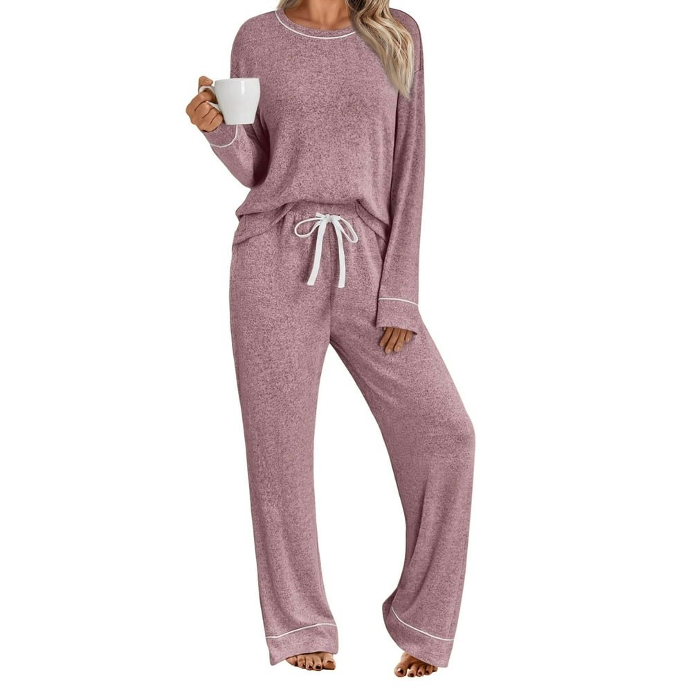 Sunbs Women's Long Sleeve Wide Leg Lounge Set: $23.99