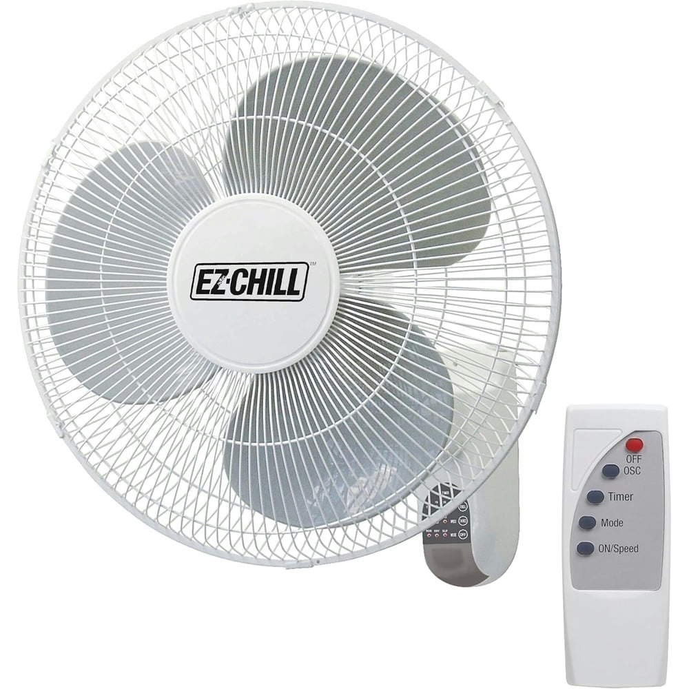 Ez-Chill 16-Inch Oscillating Wall Mount Fan: $33