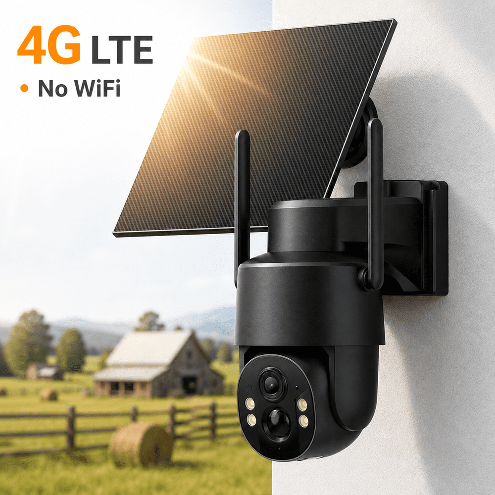 Liwan 4MP 4G LTE Solar Wireless Security Camera: $35.99