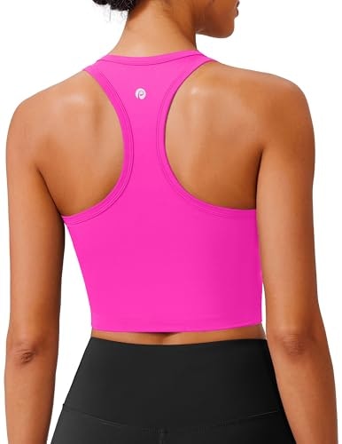 Pinspark Women's Long Line Yoga Tank Top with Built-in Bra: $19.99 Pinspark Women's Long Line Yoga Tank Top with Built-in Bra: $19.99