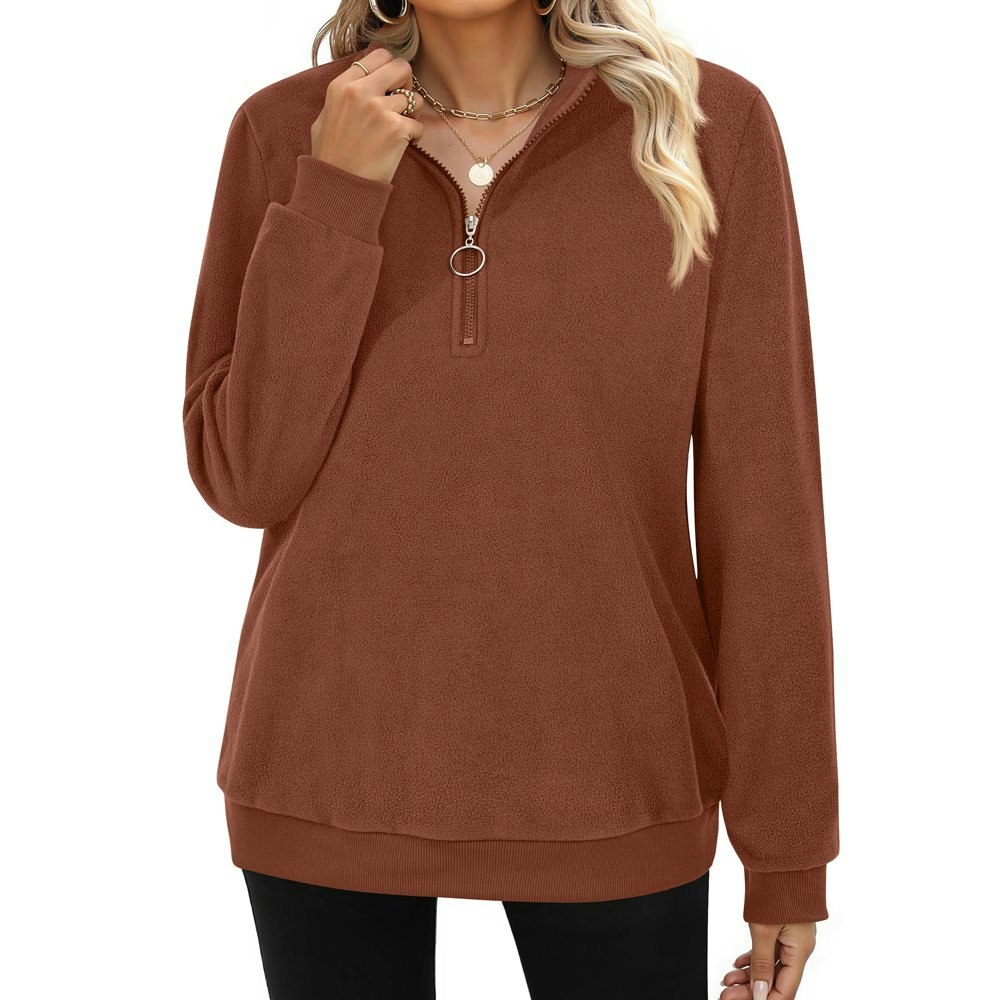 Moshu Women's Quarter-Zip Polar Fleece Pullover: $13.99 Moshu Women's Quarter-Zip Polar Fleece Pullover: $13.99