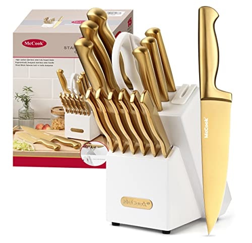 McCook Kitchen Knife Block Set with Built-in Sharpener: $66.48 McCook Kitchen Knife Block Set with Built-in Sharpener: $66.48