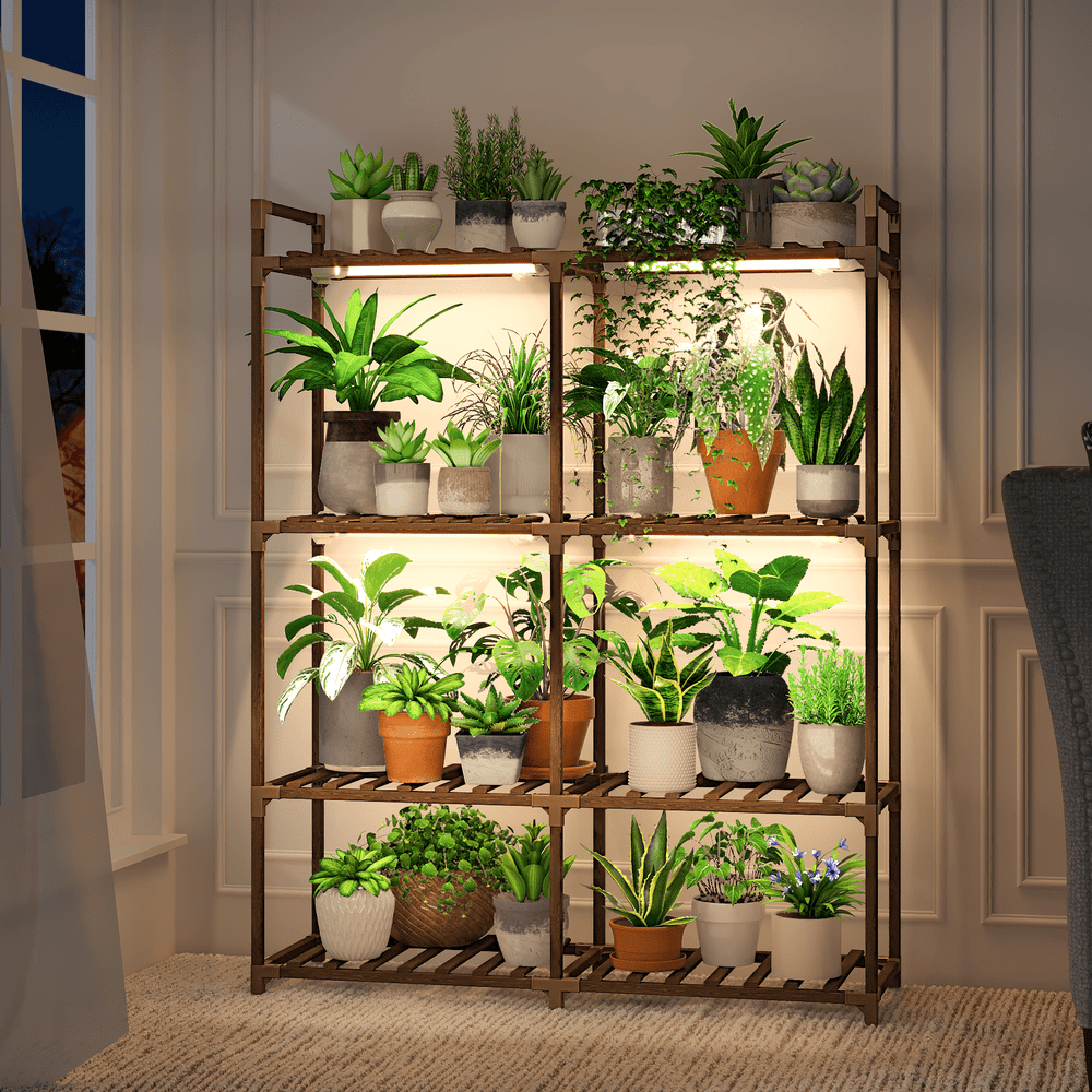 Bamworld 4-Tier Plant Stand with Grow Lights: $39.99 Bamworld 4-Tier Plant Stand with Grow Lights: $39.99