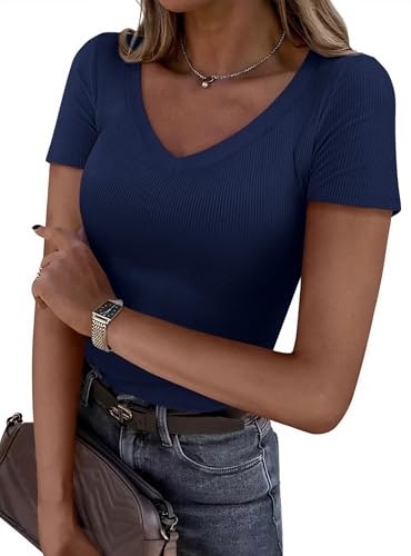 Prettygarden Women's V-Neck T-Shirt: $10.99 Prettygarden Women's V-Neck T-Shirt: $10.99