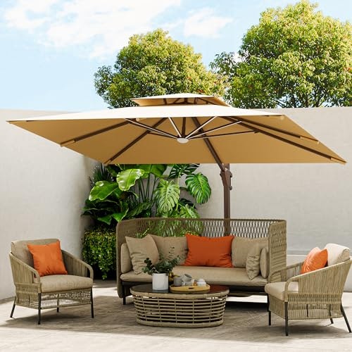 Mevbc 10x13-Foot Cantilever Outdoor Patio Umbrella with LED Lights: $339.98 Mevbc 10x13-Foot Cantilever Outdoor Patio Umbrella with LED Lights: $339.98