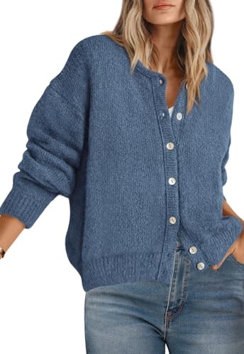 Prettygarden Women's Long Sleeve Crewneck Button Down Sweater: $32.97 Prettygarden Women's Long Sleeve Crewneck Button Down Sweater: $32.97