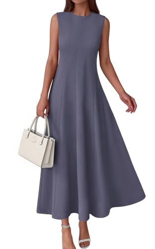 Prettygarden Women's Sleeveless Fit and Flare Maxi Dress: $39.98 Prettygarden Women's Sleeveless Fit and Flare Maxi Dress: $39.98