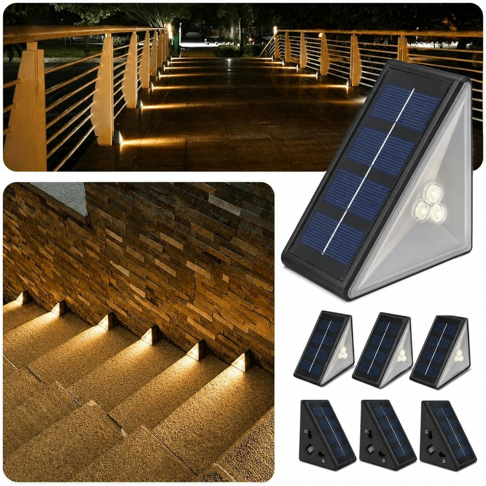 Pucachi Solar Stair Lights 6-Pack: $21.99 Pucachi Solar Stair Lights 6-Pack: $21.99