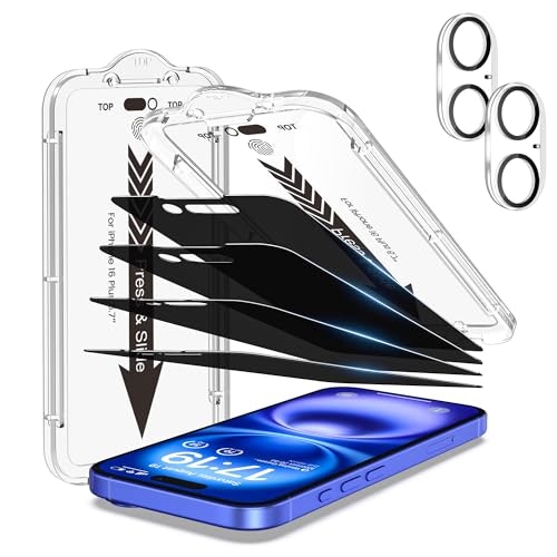 EZ-GLAZ iPhone 16 Plus Privacy Screen Protector 6-Pack: $21.24 EZ-GLAZ iPhone 16 Plus Privacy Screen Protector 6-Pack: $21.24