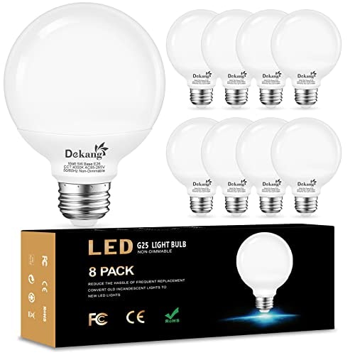 Dekang 4000K LED Vanity Light Bulbs 8-Pack: $16.36 Dekang 4000K LED Vanity Light Bulbs 8-Pack: $16.36