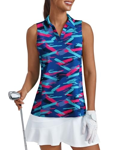 Pinspark Women's Sleeveless UPF 50+ Golf Polo Tank Top: $14.53 Pinspark Women's Sleeveless UPF 50+ Golf Polo Tank Top: $14.53