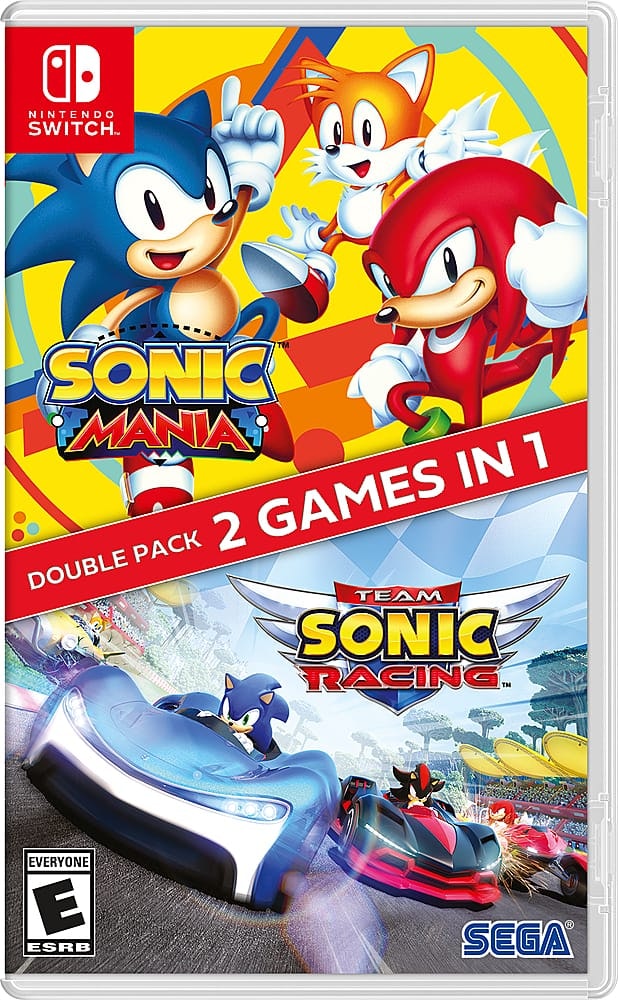 Sonic Mania and Team Sonic Racing 2-Pack for Nintendo Switch: $39.99 Sonic Mania and Team Sonic Racing 2-Pack for Nintendo Switch: $39.99