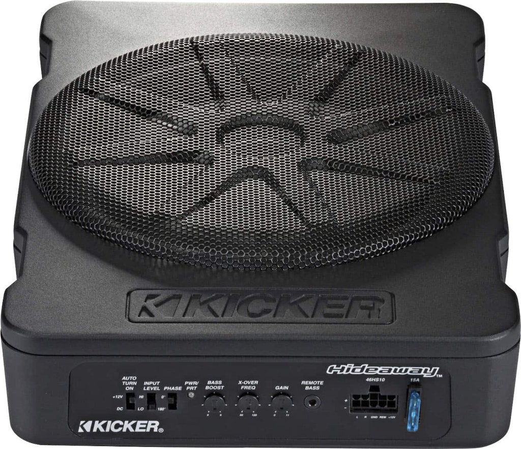 Kicker 10-Inch Compact Powered Subwoofer: $399.99 Kicker 10-Inch Compact Powered Subwoofer: $399.99