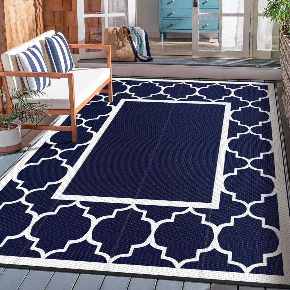 Deorab 6'x9' Reversible Waterproof Plastic Straw Outdoor Rug: $37.99 Deorab 6'x9' Reversible Waterproof Plastic Straw Outdoor Rug: $37.99