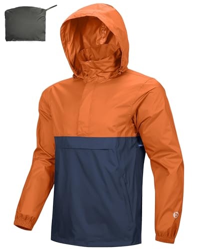 Outdoor Ventures Men's Waterproof Packable Rain Jacket: $33.98
