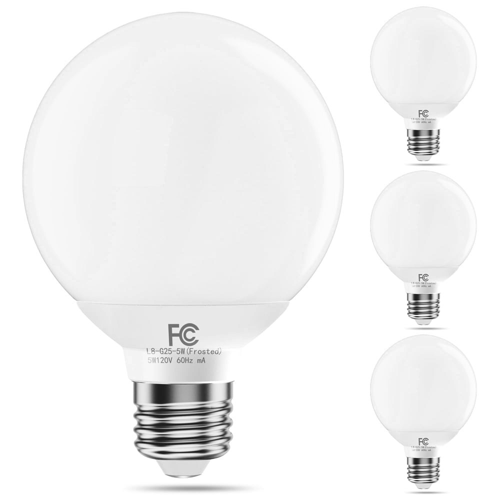 Tjoy 6W 5,000K E26 LED Globe Light Bulbs 4-Pack: $11.99 Tjoy 6W 5,000K E26 LED Globe Light Bulbs 4-Pack: $11.99