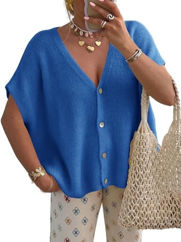 Saodimallsu Women's Short Sleeve Cardigan: $22.79 Saodimallsu Women's Short Sleeve Cardigan: $22.79