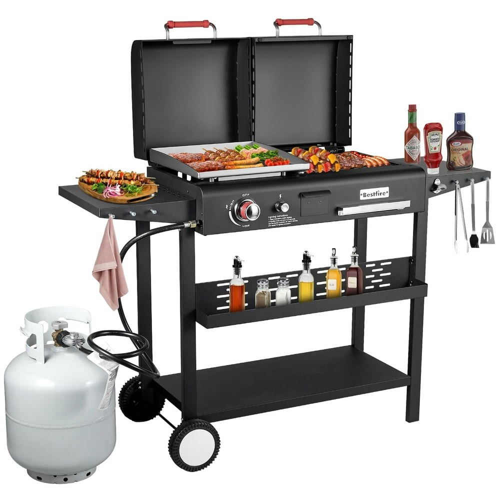 Bestfire Dual Fuel Propane and Charcoal Grill: $179.99
