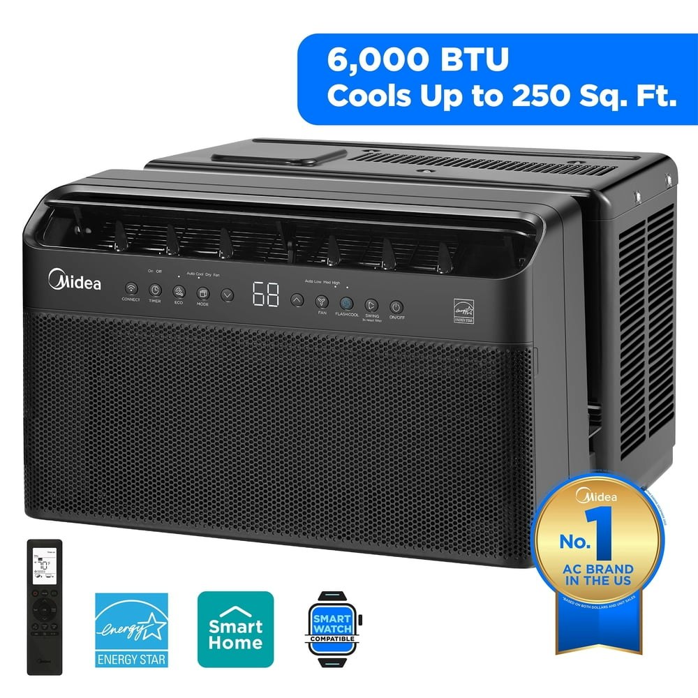 Midea 6,000 BTU U-Shaped Smart Window Air Conditioner: $349.99
