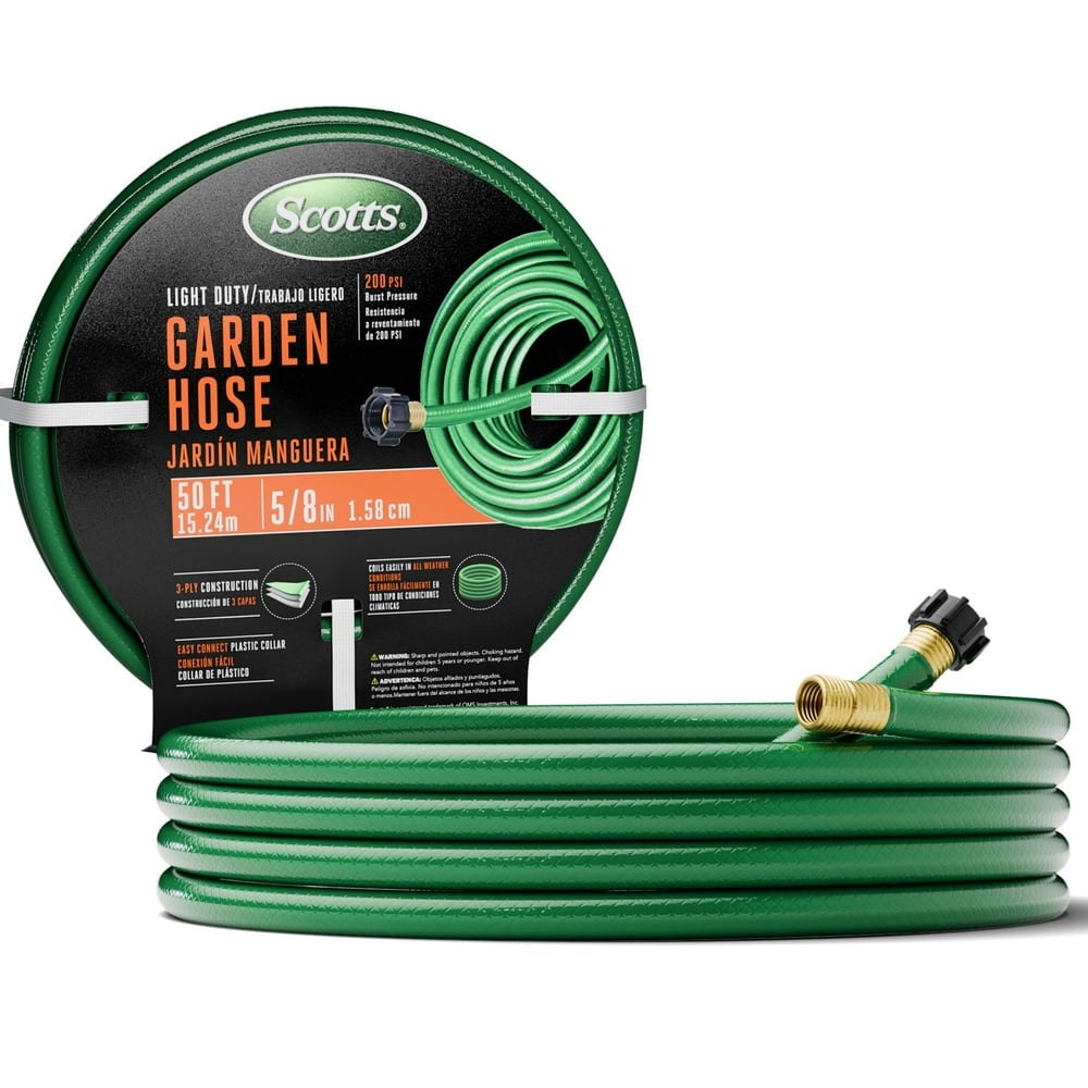 Scotts 5/8-inch 50-Foot Light Duty Garden Hose: $28.19 Scotts 5/8-inch 50-Foot Light Duty Garden Hose: $28.19