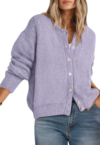 Prettygarden Women's Long Sleeve Crewneck Button Down Sweater: $32.97 Prettygarden Women's Long Sleeve Crewneck Button Down Sweater: $32.97