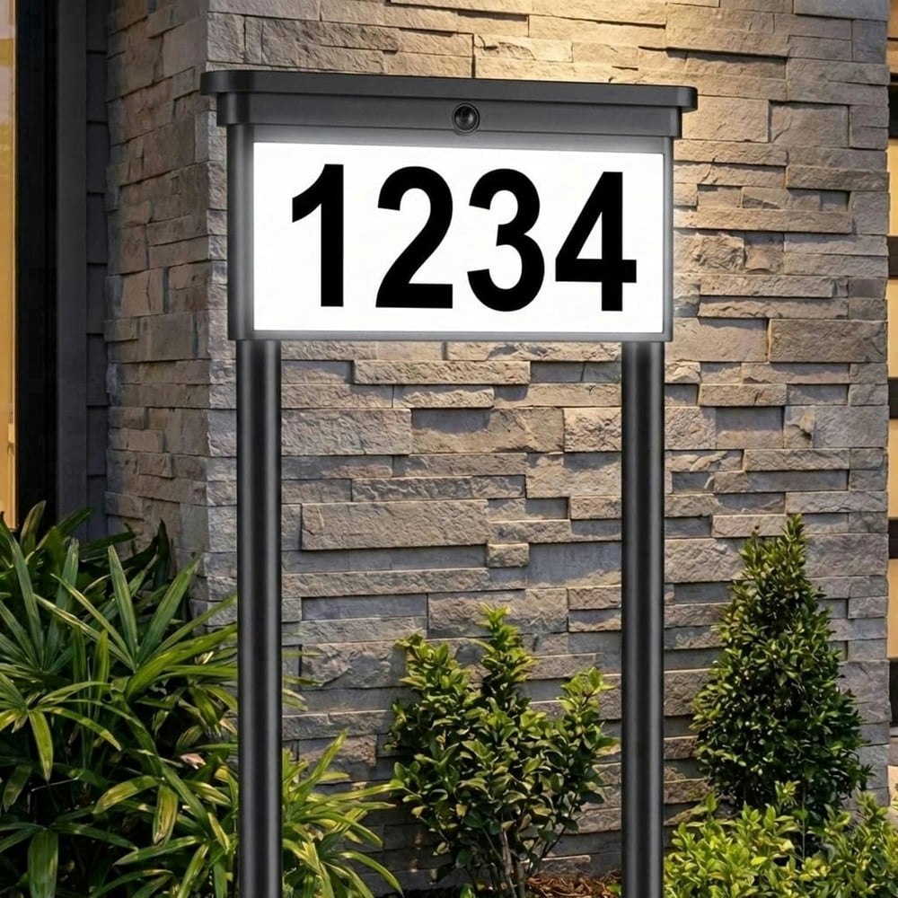 Solar Address Sign for Yard 2-Pack: $24.99 Solar Address Sign for Yard 2-Pack: $24.99