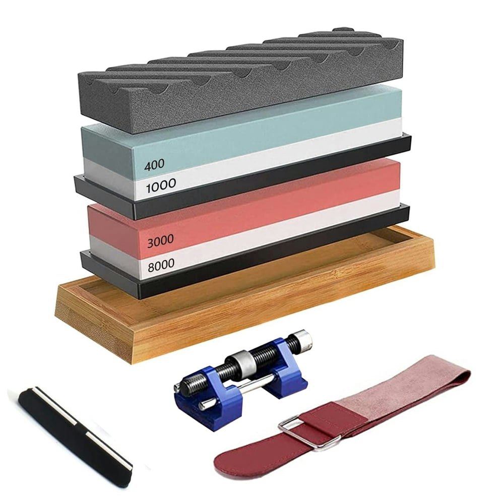 Behome 4-Grit Knife Sharpening Stone Kit: $23.99 Behome 4-Grit Knife Sharpening Stone Kit: $23.99
