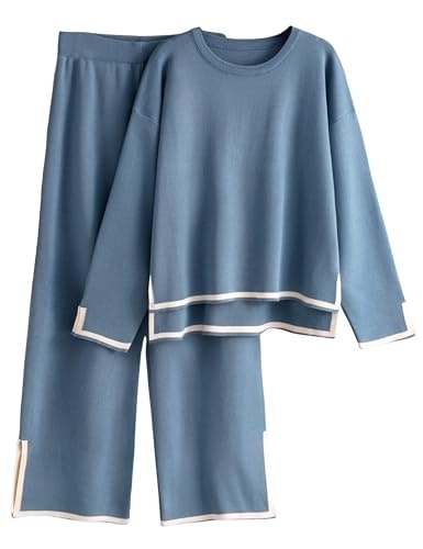 Tanming Women's 2-Piece Knit Sweater and Wide-Leg Pant Lounge Set: $42.48 Tanming Women's 2-Piece Knit Sweater and Wide-Leg Pant Lounge Set: $42.48