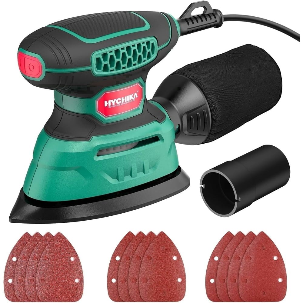 Hychika 13,000 OPM 1.2A Corded Detail Sander: $25.59 Hychika 13,000 OPM 1.2A Corded Detail Sander: $25.59