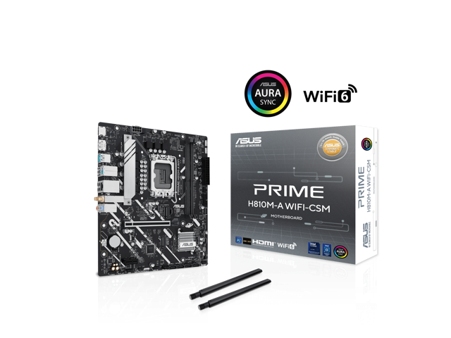 Asus Prime H810M-A WiFi-CSM Intel H810 LGA 1851 Motherboard: $147.20 Asus Prime H810M-A WiFi-CSM Intel H810 LGA 1851 Motherboard: $147.20