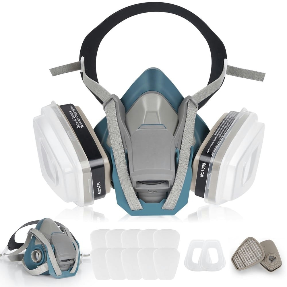 Yykuxi Paint Respirator Mask with 6001 Filters: $13.99