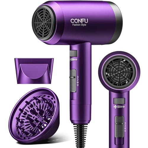 Confu 1,600W Ionic Hair Dryer with Diffuser and Concentrator: $32.28 Confu 1,600W Ionic Hair Dryer with Diffuser and Concentrator: $32.28