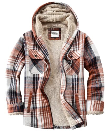 Windfit Women's Full Zip Sherpa-Lined Plaid Fleece Jacket: $33.99