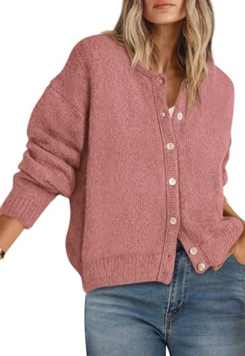 Prettygarden Women's Long Sleeve Crewneck Button Down Sweater: $29.99 Prettygarden Women's Long Sleeve Crewneck Button Down Sweater: $29.99