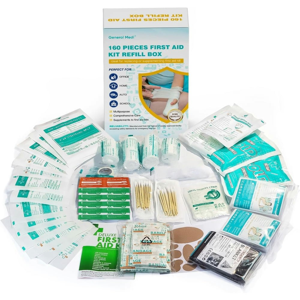 General Medi 160-Piece First Aid Kit Refill: $14.99 General Medi 160-Piece First Aid Kit Refill: $14.99