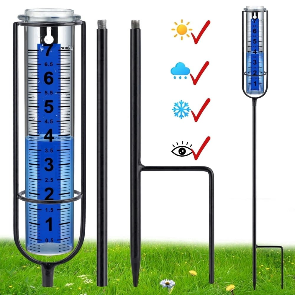 Gasikgoyine 7-Inch Freeze-Proof Rain Gauge: $10.99