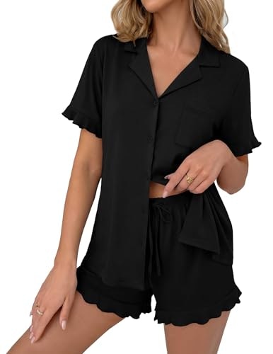 Ekouaer Women's Button-Down Pajama Set: $21.99 Ekouaer Women's Button-Down Pajama Set: $21.99