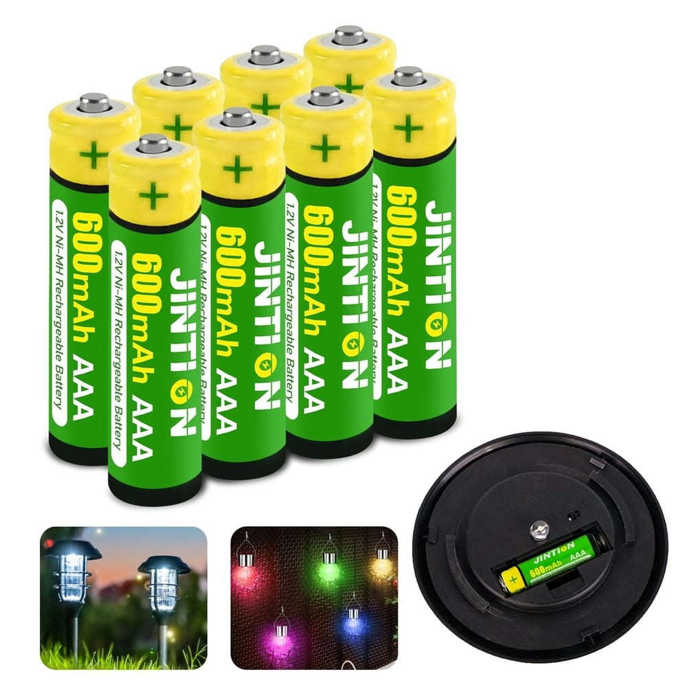 Jintion 600mAh 1.2V AAA NiMH Rechargeable Batteries 8-Pack: $9.99 Jintion 600mAh 1.2V AAA NiMH Rechargeable Batteries 8-Pack: $9.99
