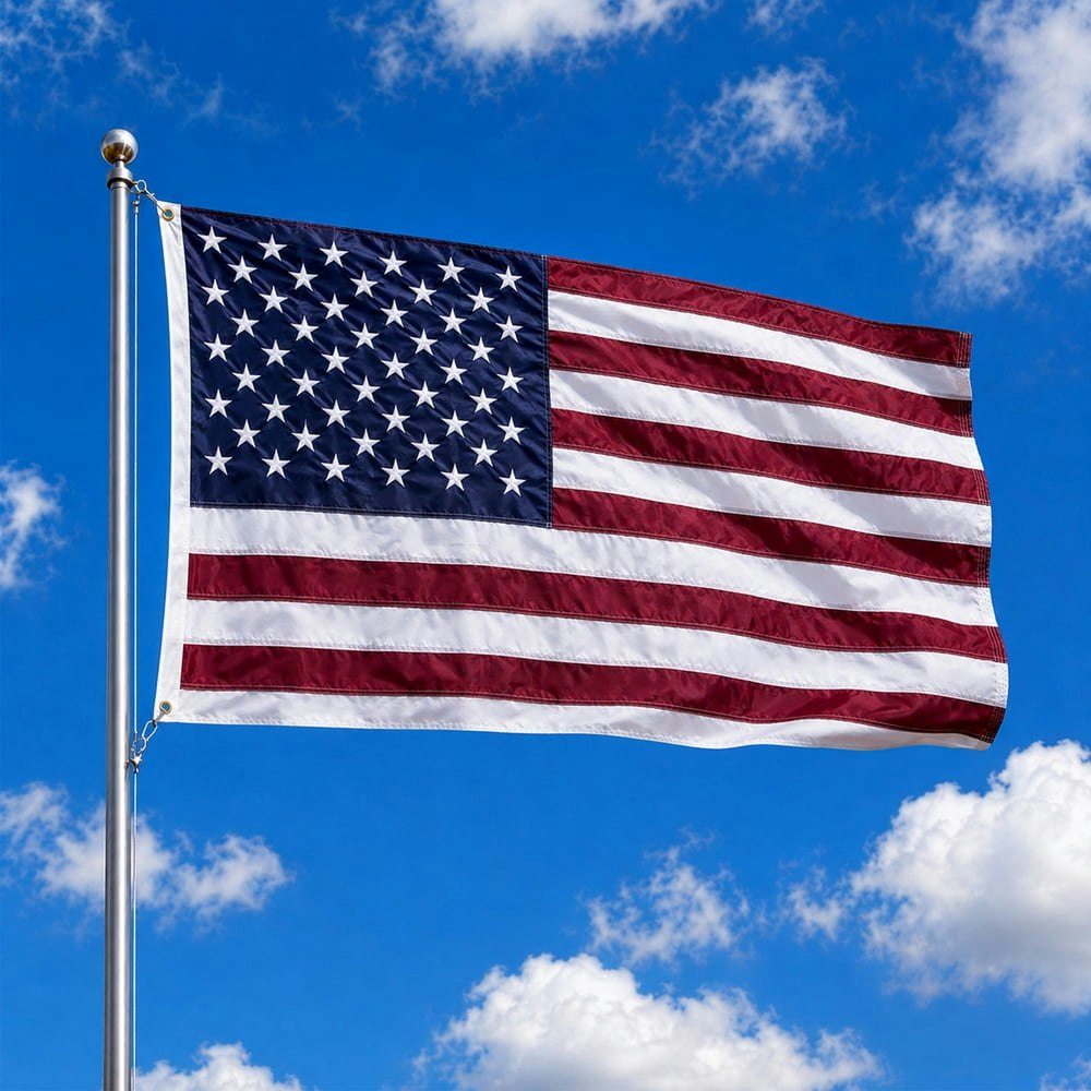Fiason 3x5-Foot American Flag: $12.59 Fiason 3x5-Foot American Flag: $12.59