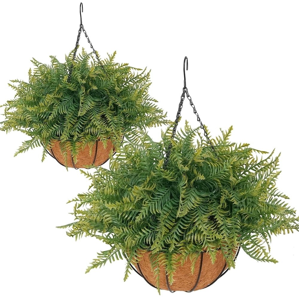 Artificial Hanging Fern Plant 2-Pack: $30.99 Artificial Hanging Fern Plant 2-Pack: $30.99