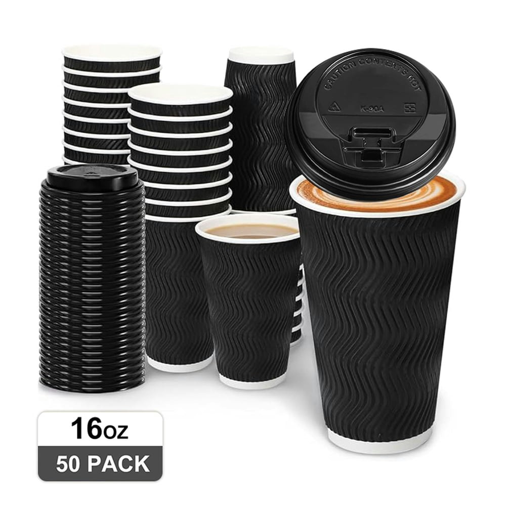 Baalaka 16-ounce Double-Walled Insulated Paper Cups 50-Pack: $17.99 Baalaka 16-ounce Double-Walled Insulated Paper Cups 50-Pack: $17.99