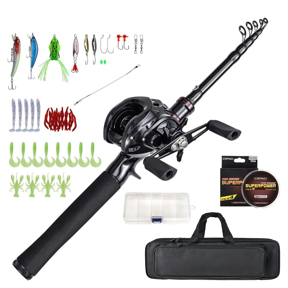 Lixada 5.9-foot Carbon Fiber Baitcasting Fishing Rod and Reel Combo: $33.13 Lixada 5.9-foot Carbon Fiber Baitcasting Fishing Rod and Reel Combo: $33.13