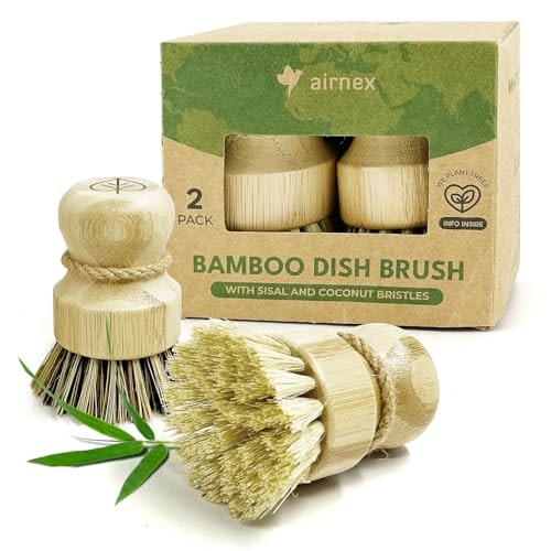 Airnex Bamboo Dish Brush 2-Pack: $9.99 Airnex Bamboo Dish Brush 2-Pack: $9.99