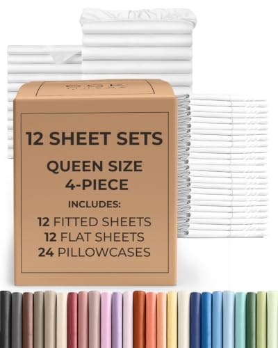 Queen Size Deep Pocket Sheet Set 12-Pack: $152.96 Queen Size Deep Pocket Sheet Set 12-Pack: $152.96